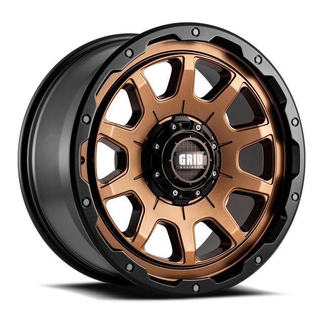 Product of Grid Wheels 17x9 Bronze With Black Lip Wheel - Not Applicable Bolt Pattern 