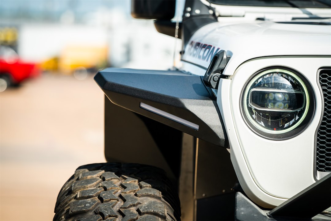 Product of Road Armor 518AFFWB Non-Exposed Fasteners Black Fender Flare - 