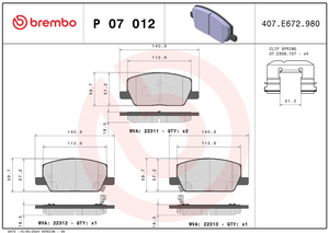 Brembo P07012 Brake Pad||p07012_3.Png||88||brmp07012||1684492