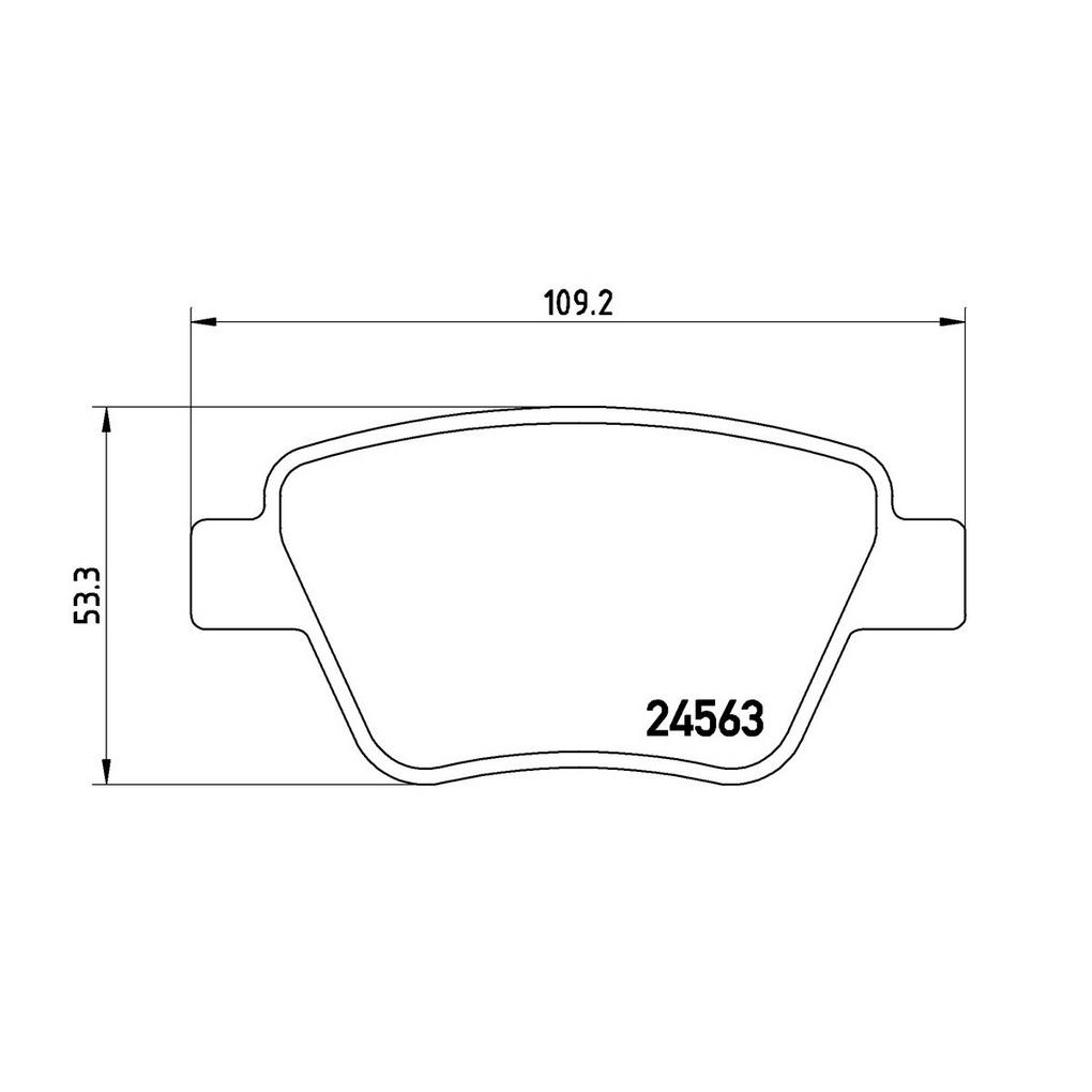 Product of Brembo P85114 Brake Pad - Set Of 4 