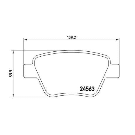 Product of Brembo P85114 Brake Pad - Set Of 4 