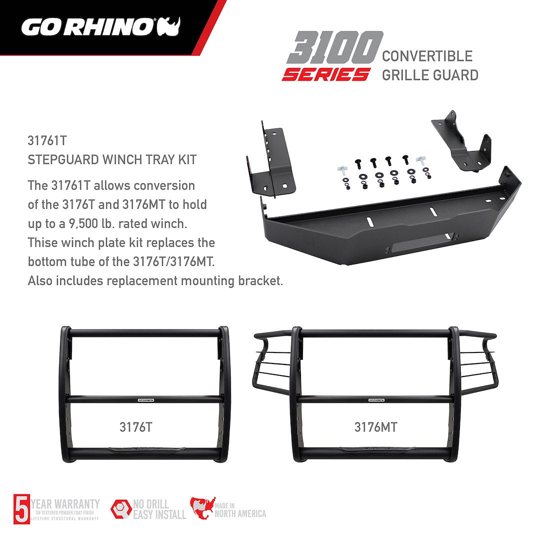 Product of Go Rhino 3176MT Grille Guard Modular Black Textured 