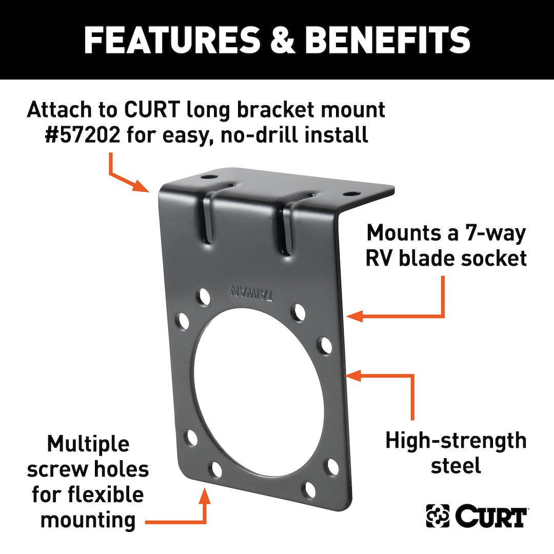 Curt 58510 Trailer Wiring Connector Mounting Bracket||58510_3008x1990_Fa.Jpg||86||c9358510||911765