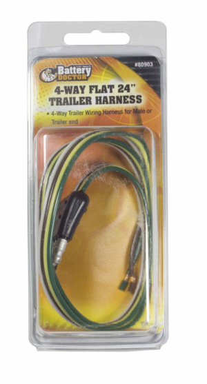 Product of WirthCo 80903 Trailer End 4 Flat Trailer Wiring Connector 