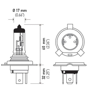 Product of Hella H4 24v 100/90w Driving/ Fog Light Bulb