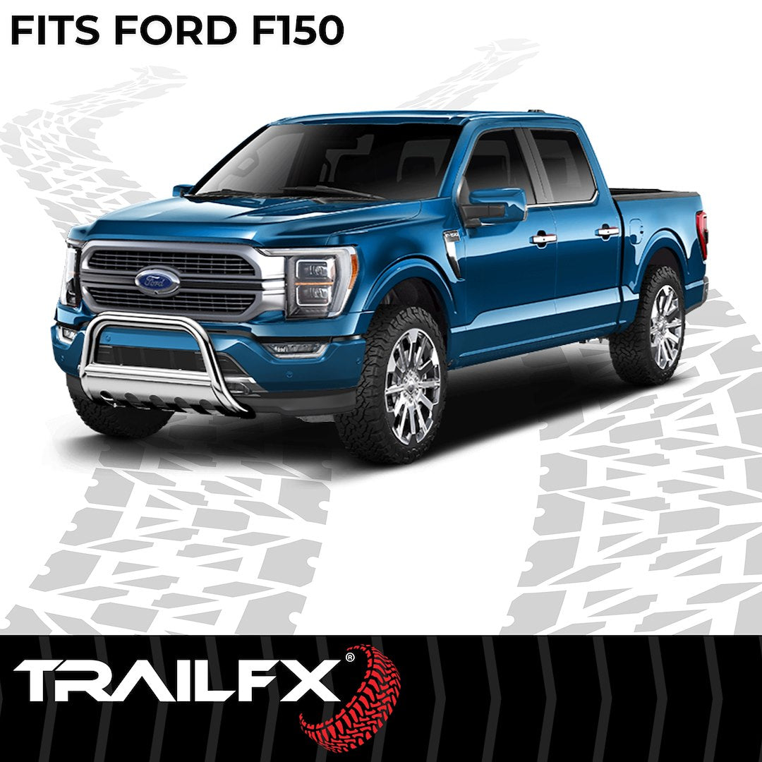 Product of TrailFX B0028S Bull Bar Polished 3 Inch Yes with skid plate 