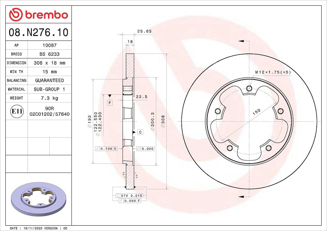 Brembo 08n27610c02 Brake Rotor||08n27610c02_5.Jpg||90||brm08n27610||1684205