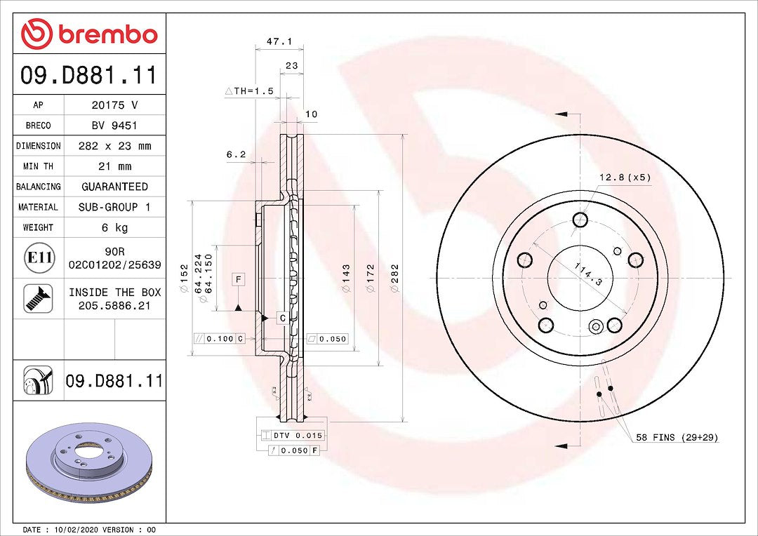 Brembo 09d88111c02 Brake Rotor||09d88111c02_4.Jpg||89||brm09d88111||1684389