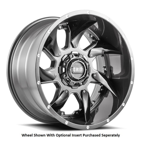 Product of Grid Wheels 17x9 Graphite Wheel - 5x5.00 Bolt Pattern 