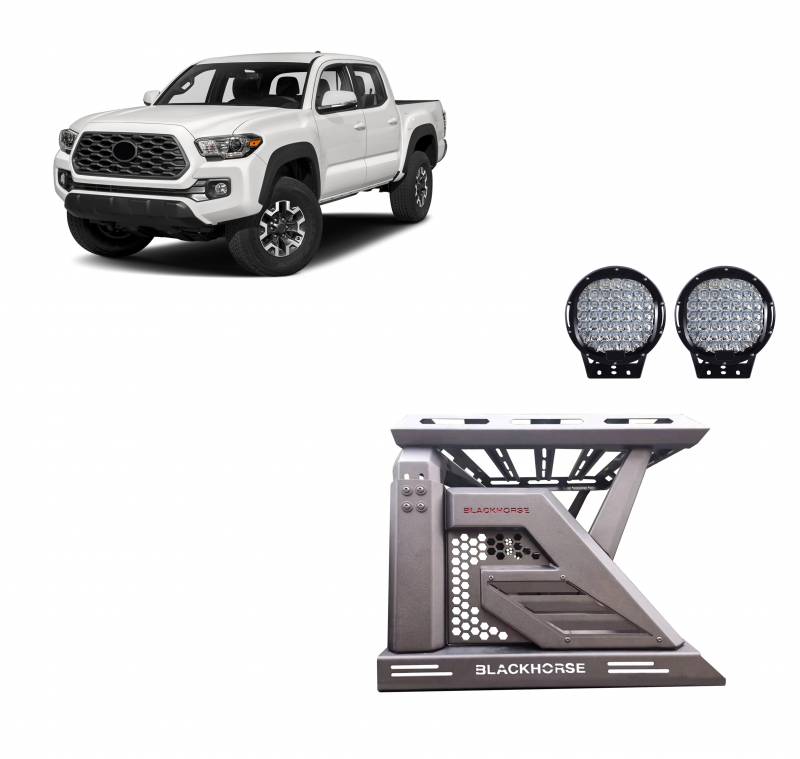 Product of Black Horse Offroad AR2-03BA3-PL69B  Truck Bed Bar 