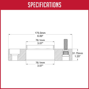 Coyote Wheel Accessories 6550-6550h-B Wheel Adapter||5_Specifications_2_6.Jpg||89||rev65506550hb||2259531