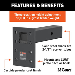 Curt 48329 Pintle Hook Mounting Plate||48329_3008x1990_Fa.Jpg||86||c9348329||1056043