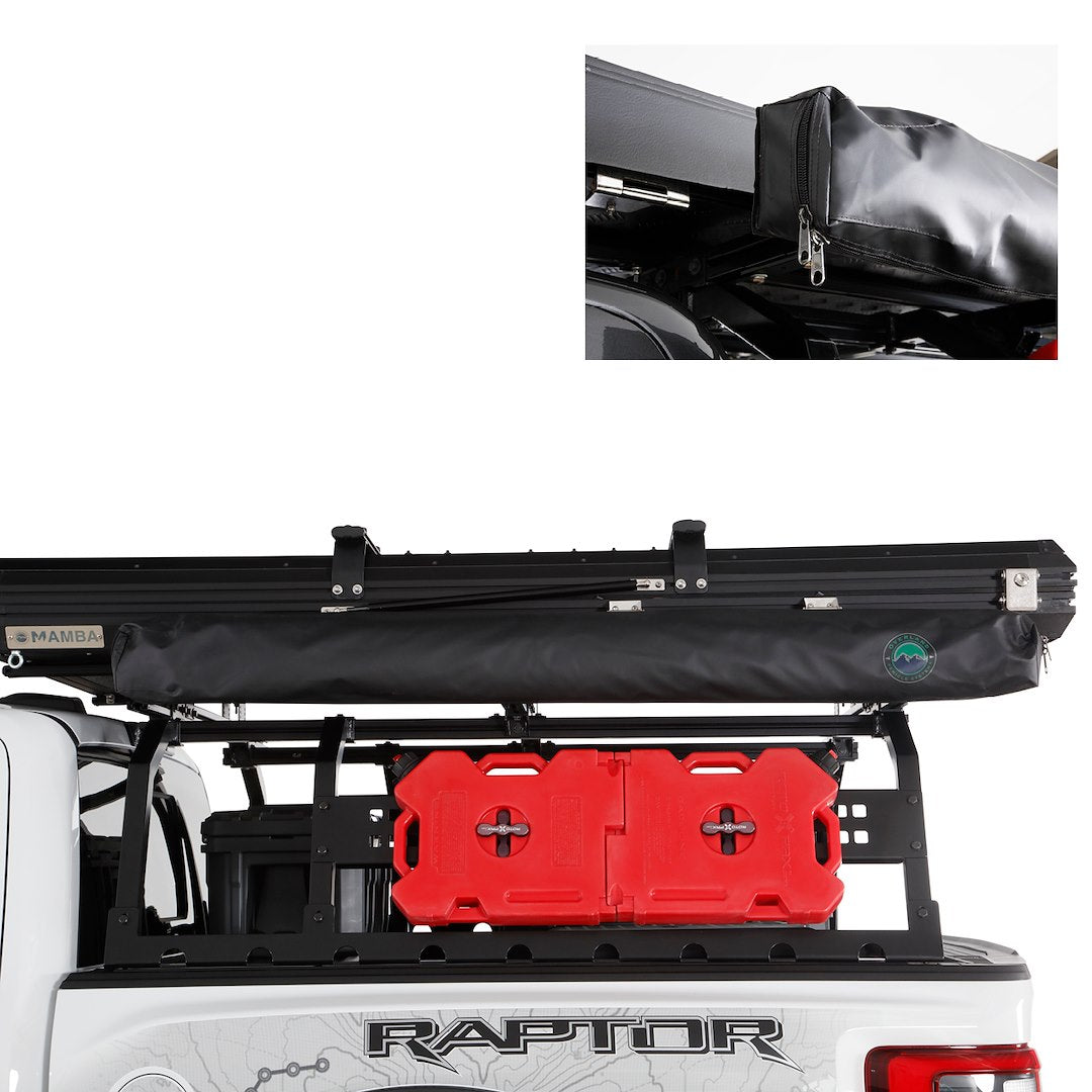 Product of Overland Vehicle Systems 19609917 SUV/Pickup Overlanding Manual Awning , Gray Solid 