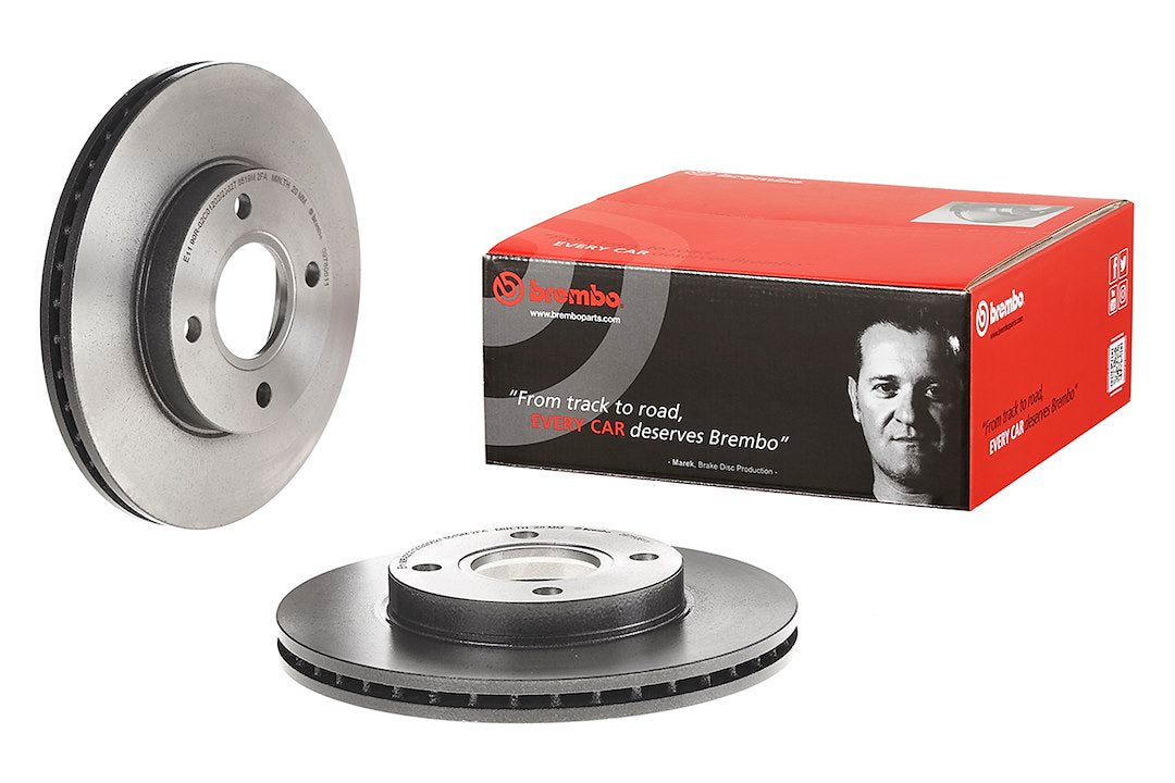 Product of Brembo 09780611C02 Vented 1 Piece Brake Rotor 