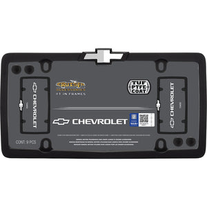 Cruiser 10450 License Plate Frame||10450_P03-Chevy_Matte_Black_Chrome_Inpack.Jpg||88||c3410450||1251691