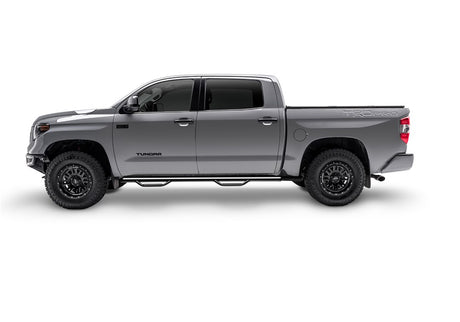 Product of N-Fab C1489CC-TX Black Matte Textured Powder Coated Round Nerf Bar - Truck Wheel To Wheel 