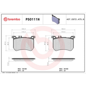 Brembo P50111n Brake Pad||p50111n_Drw.Jpg||91||brmp50111n||1753602