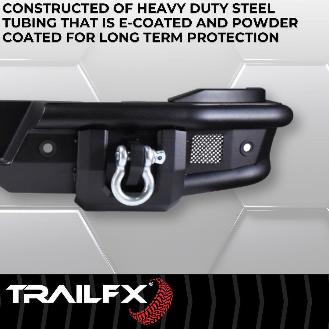 Product of TrailFX BR004T TrailFX Bronco Products Steel Matte Powder Coated Bumper 