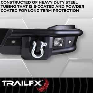 Product of TrailFX BR004T TrailFX Bronco Products Steel Matte Powder Coated Bumper 