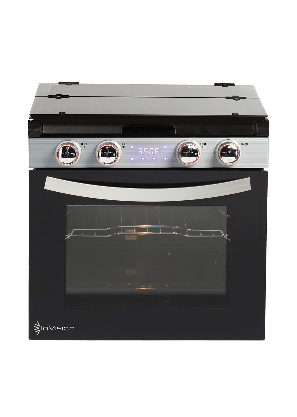 Invision 480-2230 Stove||400-2230-A-In-8-23 Red Led And Knobs 2.Png||85||ivn4802230||1520266
