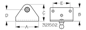 Sea Dog 321582-1 Boat Hatch Lift Support Mounting Bracket||321582-1_1.Jpg||86||sdg3215821||1163776