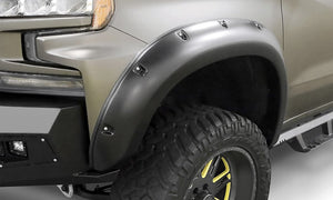 Product of Lund International RX130SA Pocket Style/ Exposed Fasteners Black Fender Flare - Set Of 2 
