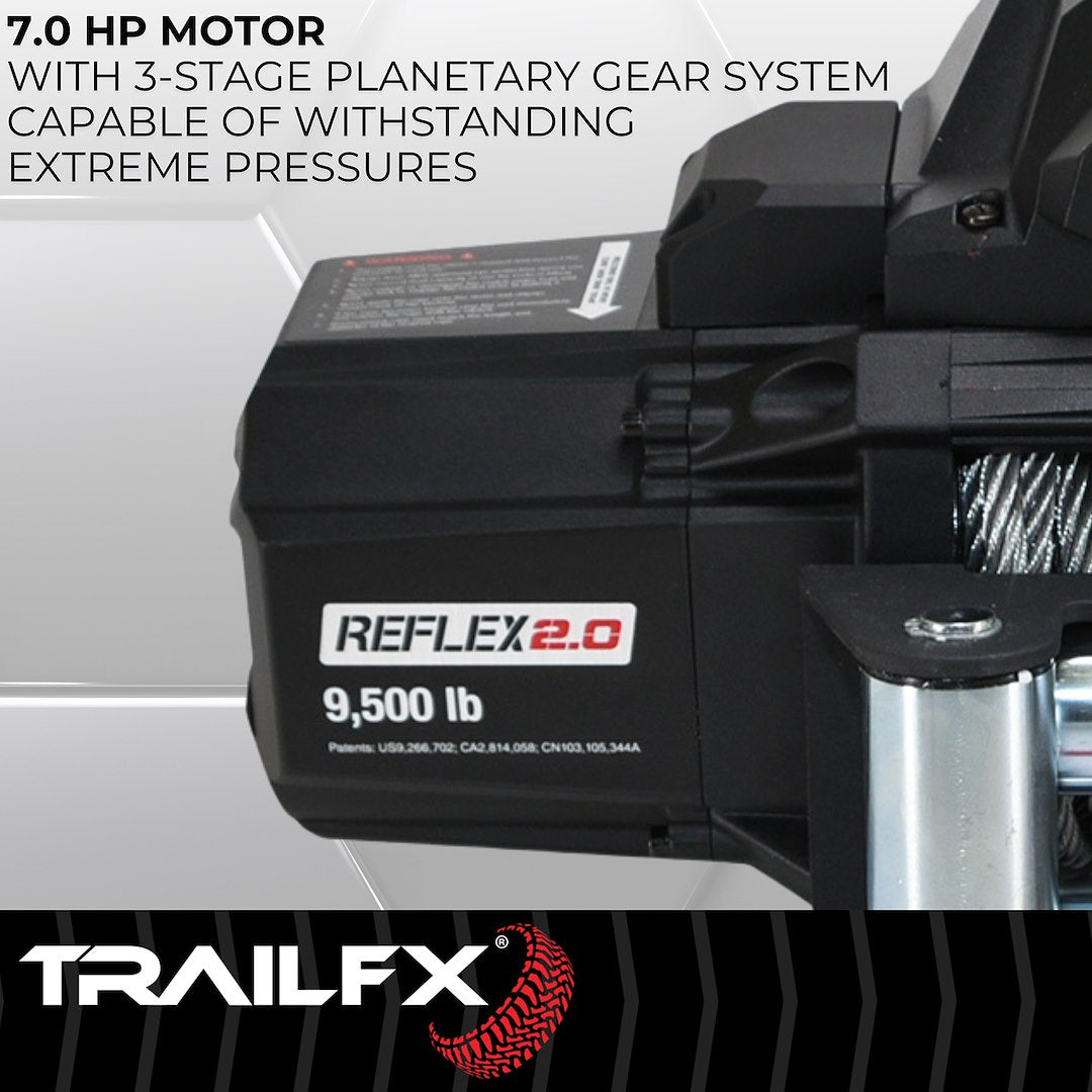 Product of TrailFX WR295B 9500 Pound Vehicle Recovery Winch 