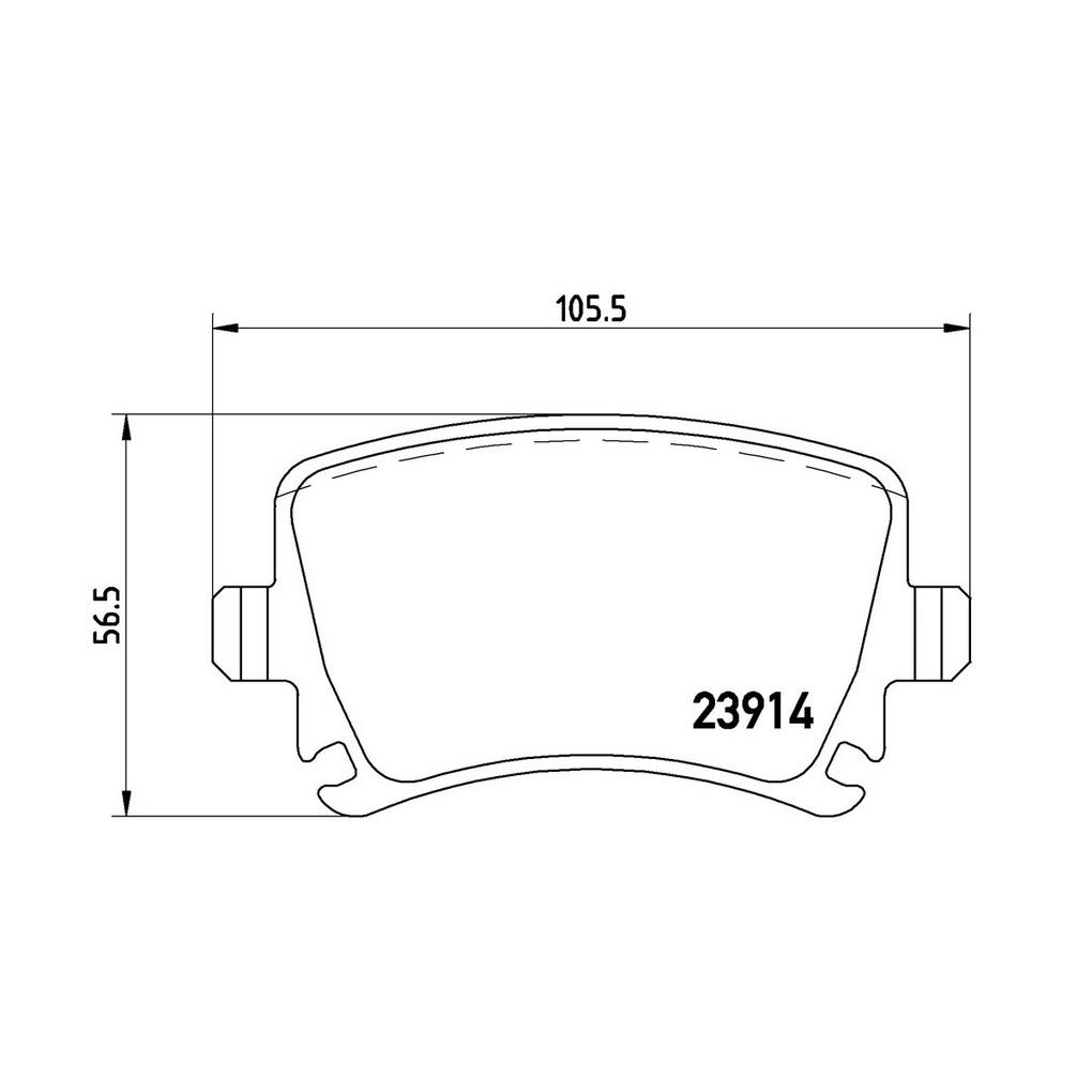Product of Brembo P85073 Brake Pad - Set Of 4 