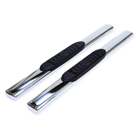 Product of TrailFX A7036S TFX 5" Oval Straight Side Bars Nerf Bar With Surface Steps 