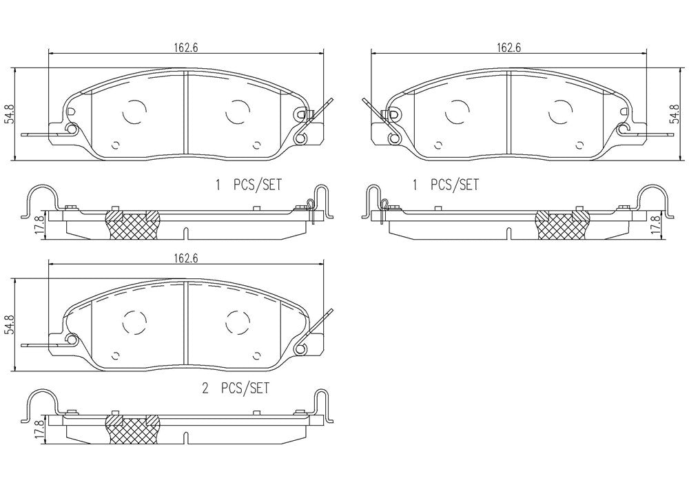 Product of Brembo P24181N Brake Pad - Set Of 4 