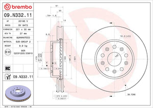 Brembo 09n33211c02 Brake Rotor||09n33211c02_4.Jpg||89||brm09n33211||1684428