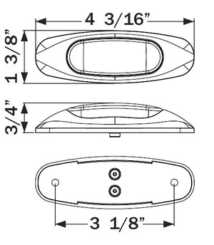 Optronics Mcl17abp Side Marker Light - Led||mcl17abp_1.Jpg||86||o24mcl17abp||2345114