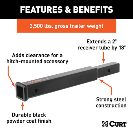 Curt 45796 Trailer Hitch Extension||45796_3008x1990_Fa.Jpg||86||c9345796||1242253