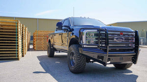Product of Fab Fours FS23-S5960-1 Black Steel Steel Gloss Powder Coated Bumper 