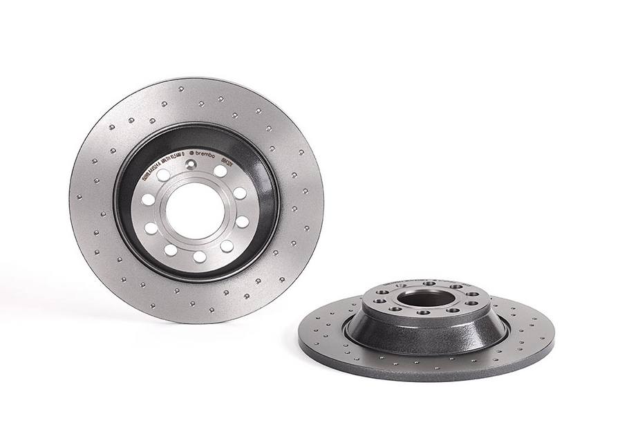Product of Brembo 0888432XC02 Xtra Solid Cross Drilled 1 Piece Brake Rotor 