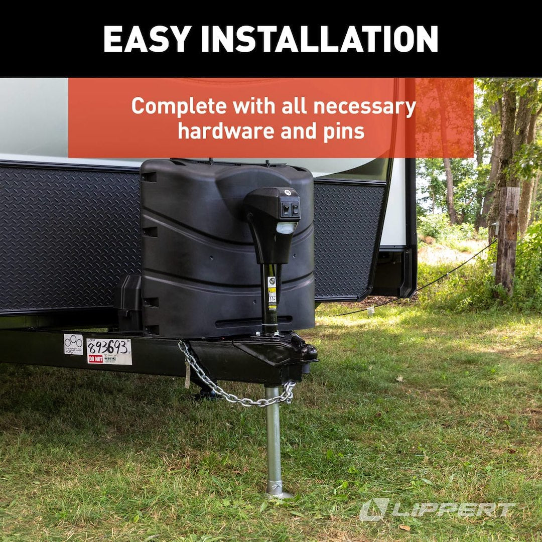 Product of Lippert Components 285318 3500 Pound Electric Trailer Tongue Jack 