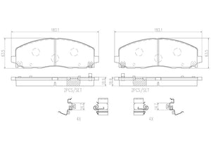 Product of Brembo P11035N Brake Pad - Set Of 4 
