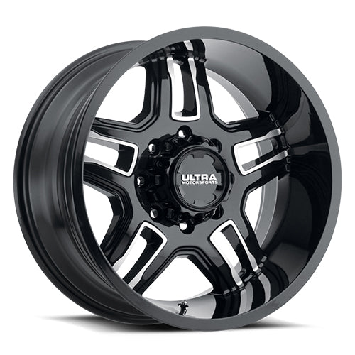Product of Ultra Wheel 20x9 Black With Diamond Cut Accents Wheel - 5x5.00 Bolt Pattern 