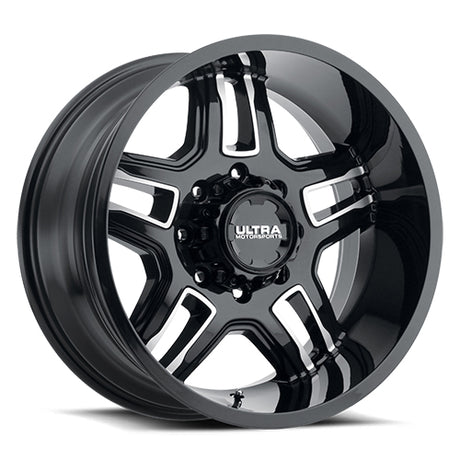 Product of Ultra Wheel 20x9 Black With Diamond Cut Accents Wheel - 5x5.00 Bolt Pattern 