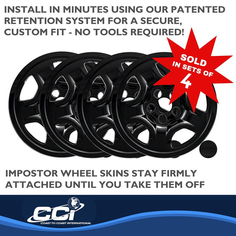 Product of Coast To Coast IWCIMP97BLK Black Set Of 4 