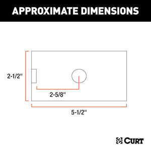 Curt 45405 Trailer Hitch Receiver Tube Adapter||45405_3008x1990_Ca.Jpg||88||c9345405||1214189