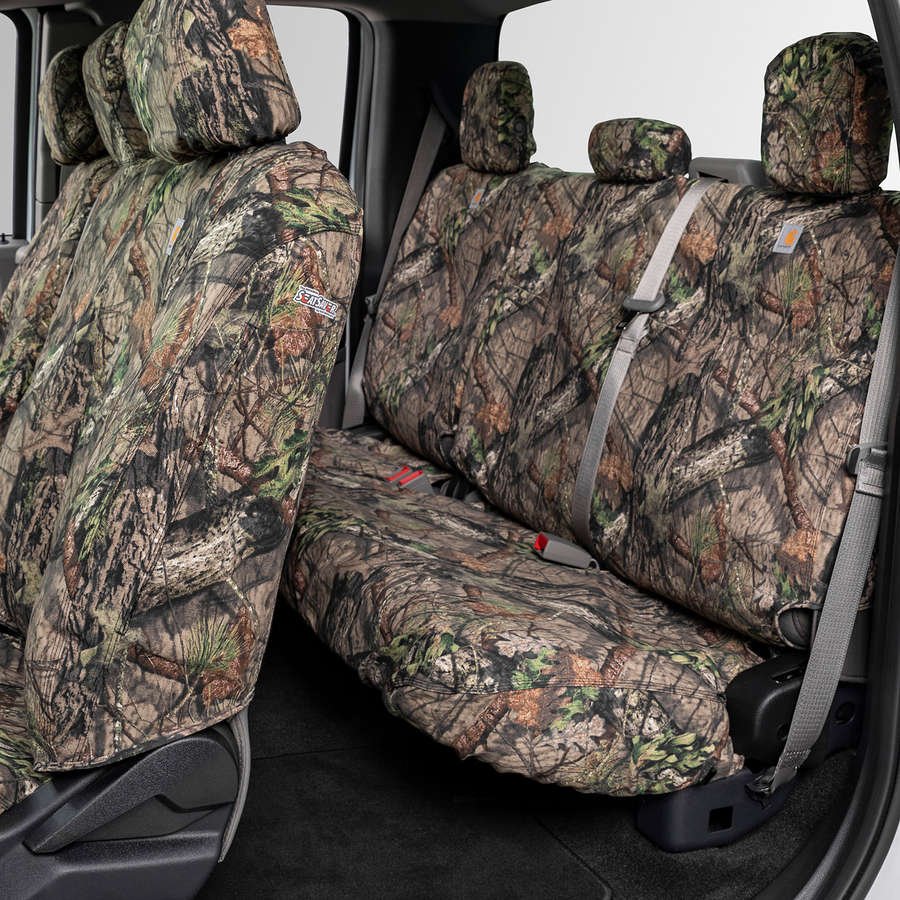 Product of Covercraft SSC8537CAMB Carhartt® SeatSaver® Mossy Oak Break-Up Country Duck Weave Fabric Seat Cover 