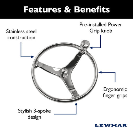 Lewmar 89700820 Steering Wheel||89700820_1.Jpg||86||lew89700820||1757132