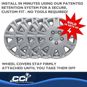 Product of Coast To Coast IWCB811115S Silver Set Of 4 