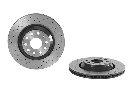Product of Brembo 09A2001XC02 Xtra Vented Cross Drilled 1 Piece Brake Rotor 
