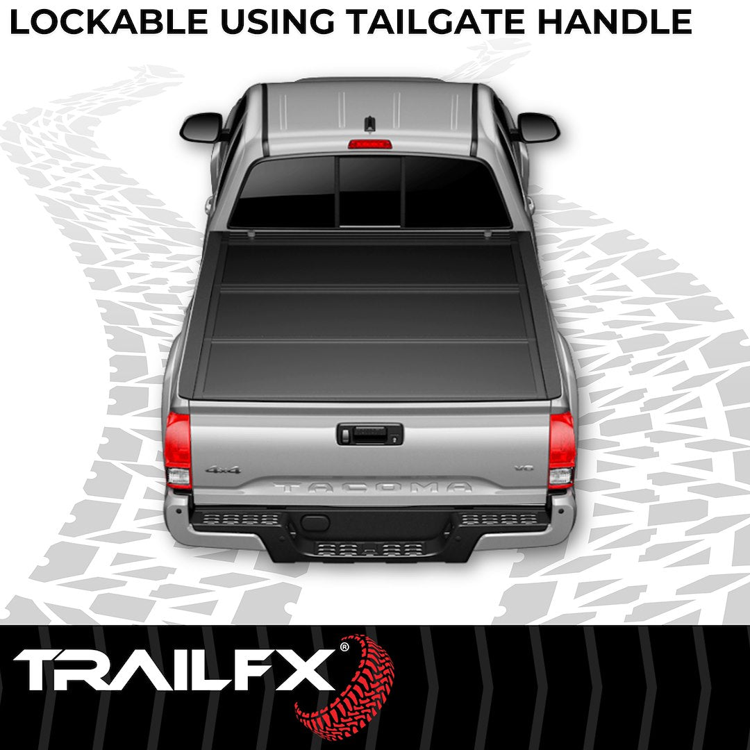 Product of TrailFX TFX Standard Flush Tri-Fold Hard Folding TFX5527 Tonneau Cover 