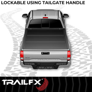 Product of TrailFX TFX Standard Flush Tri-Fold Hard Folding TFX5527 Tonneau Cover 