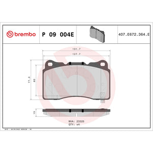 Brembo P09004e Brake Pad||p09004e_Drw.Jpg||88||brmp09004e||1754920