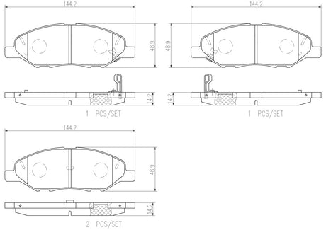 Product of Brembo P56088N Brake Pad - Set Of 4 