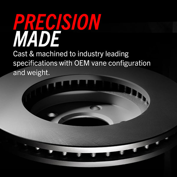Product of Power Stop JBR1158EVC Evolution TRU-CAST ™ Solid 1-Piece Brake Rotor 